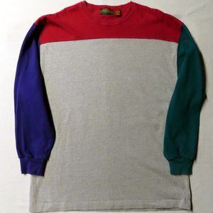 Vintage 90s Oakton Limited Mens Large Multi-Color Long Sleeve Cotton Shirt